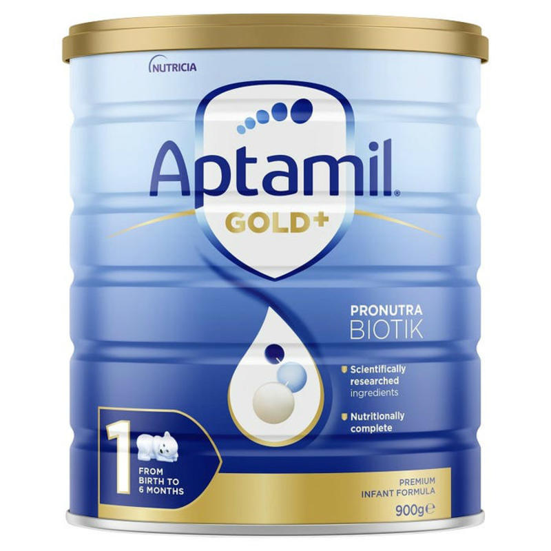 Aptamil 澳洲愛他美 金裝加強型嬰幼兒配方奶粉（1段）0-6個月 900g