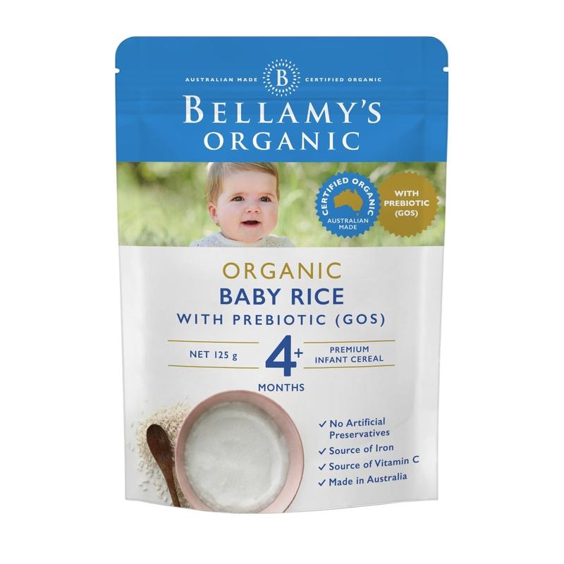 Bellamy's 貝拉米 有機嬰幼兒益生元高鐵米粉米糊 寶寶輔食 4個月以上 125g