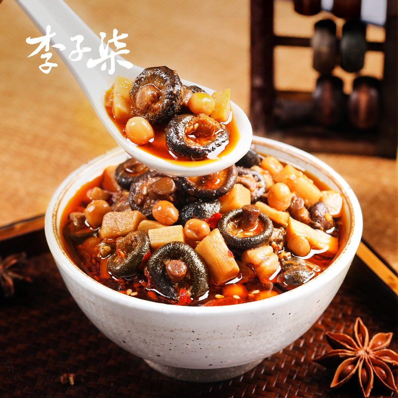 李子柒 朵朵香菇醬 冬筍辣椒醬拌飯蘑菇220g瓶