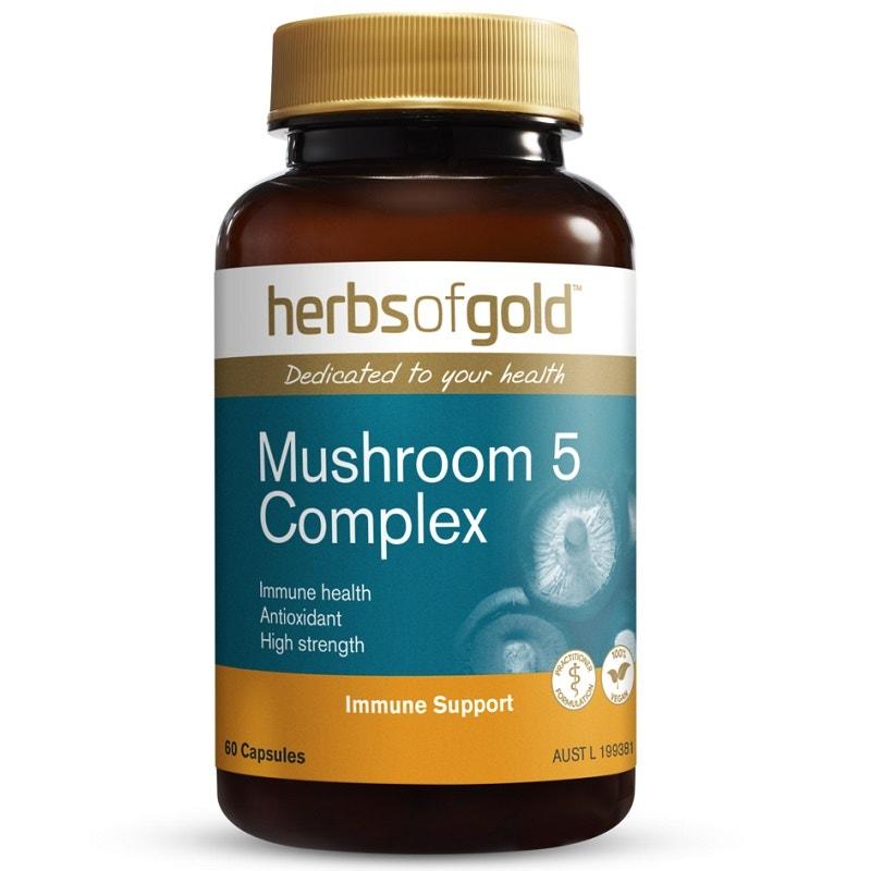 Herbs of Gold 蘑菇提取素營養膠囊 60粒