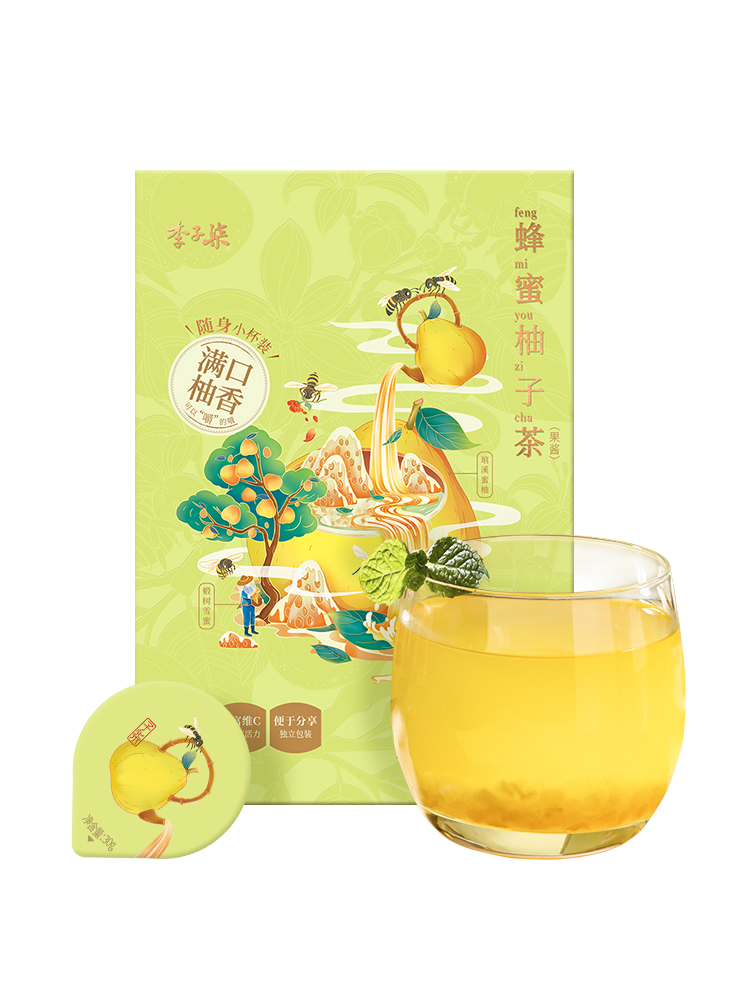 李子柒 蜂蜜柚子茶蜂蜜水果茶 衝飲沖泡飲品小包裝1盒裝