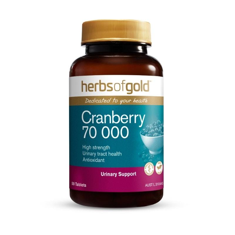 Herbs of Gold 70000mg 蔓越莓精華營養片 50片（保護泌尿系統健康）