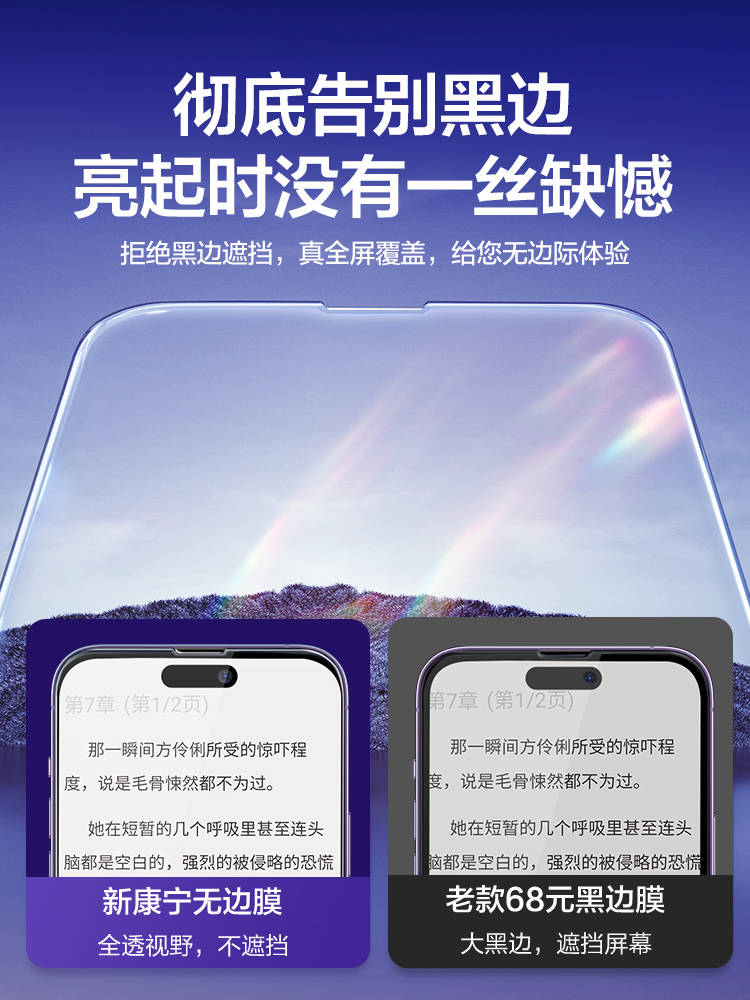 【美國康寧玻璃】閃魔適用蘋果14鋼化膜iPhone14Promax手機膜14Pro全屏覆蓋plus